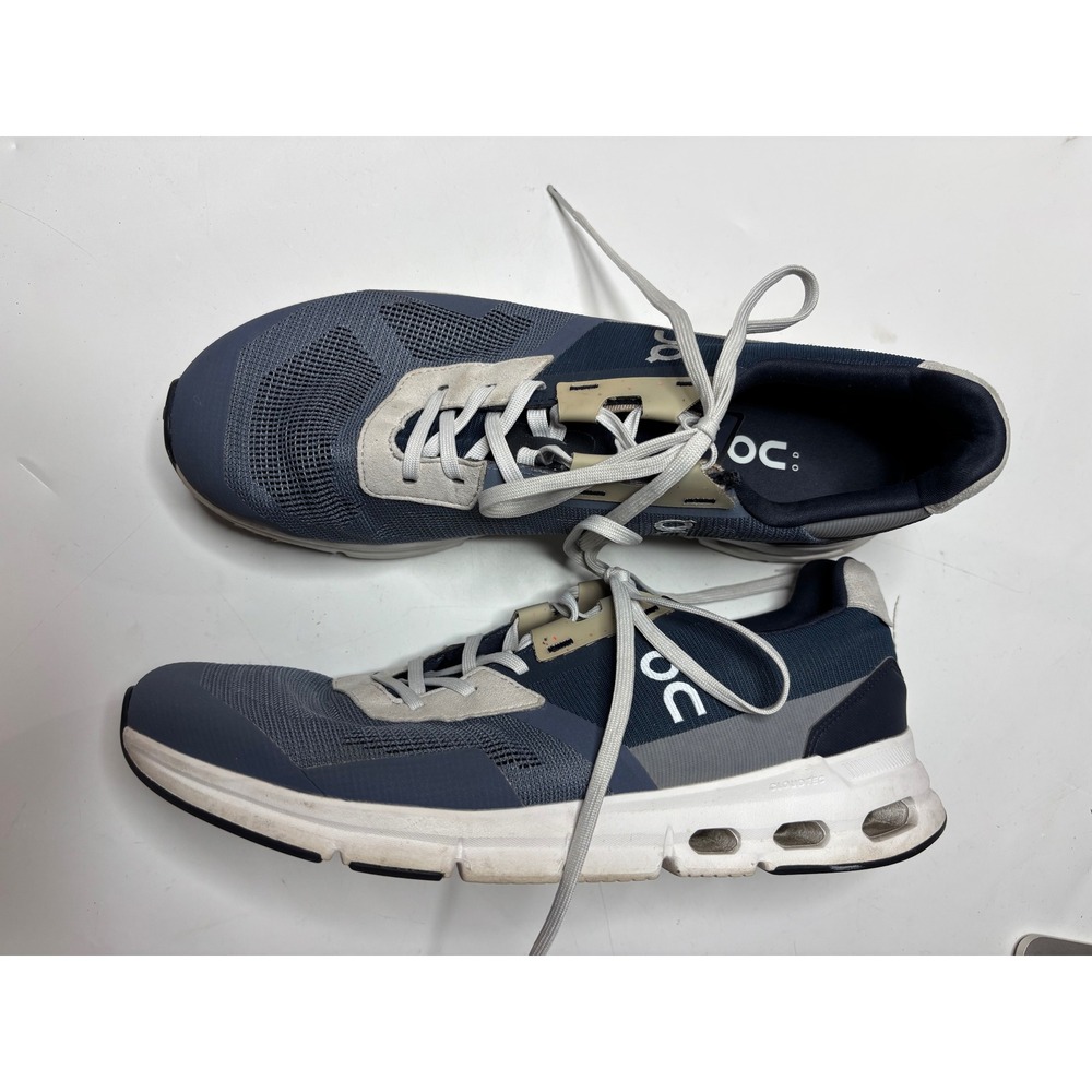 On Cloudstratus Blue Grey Running Shoes CloudTec Sneakers Mens 11.5